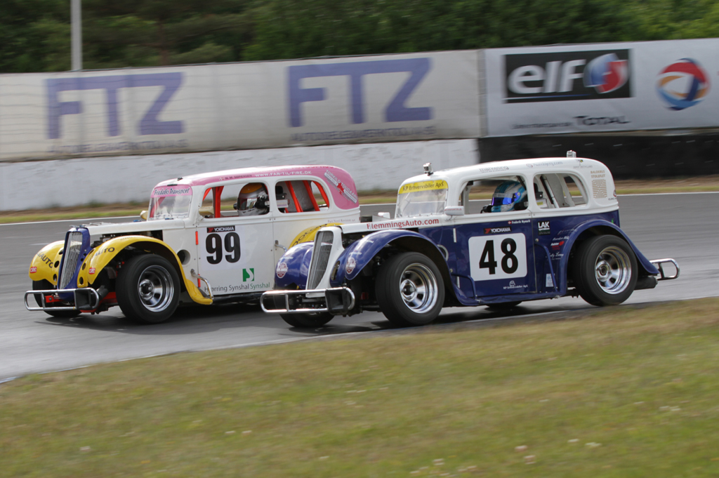 Der skulle kæmpes i tredje løb.
(Foto: Motorsporten.dk)